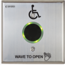 CM-331/42SW-SGLR, double gang, plaque frontale en acier inoxydable avec anneau lumineux à DEL:  