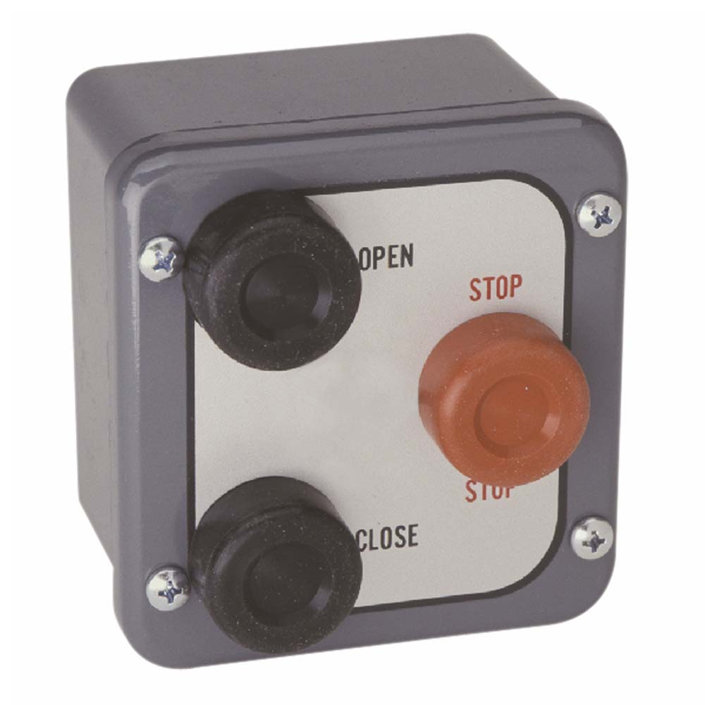 CM-400N: Série CM-400:Bouton-poussoir 1-5/8", plaque frontale en acier inoxydable - Boutons-poussoirs en forme de champignon