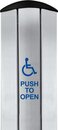 Interrupteur à plaque poussoir à colonne™ longue de 36 po en acier inoxydable:  