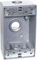 CM-34AL: Série CM-400:Bouton-poussoir 1-5/8", plaque frontale en acier inoxydable - Boutons-poussoirs en forme de champignon