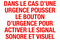 CM-SE21F: Série CX-WEC:Appel d’urgence pour les toilettes universelles - Contrôle des toilettes