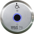 CM-331/42R-SGLR Plaque frontale ronde en acier inoxydable de 6 po avec anneau lumineux:  