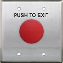 CM-400WR/7, Bouton-poussoir champignon double avec plaque frontale en acier inoxydable:  