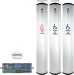 CX-WC17SLVR: Série CX-WC:Contrôle des toilettes sans obstacle - Contrôle des toilettes