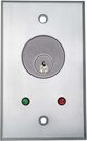 CM-1100 : Interrupteur à clé - Plaque frontale en fonte d’aluminium, avec cylindre et LED en option:  
